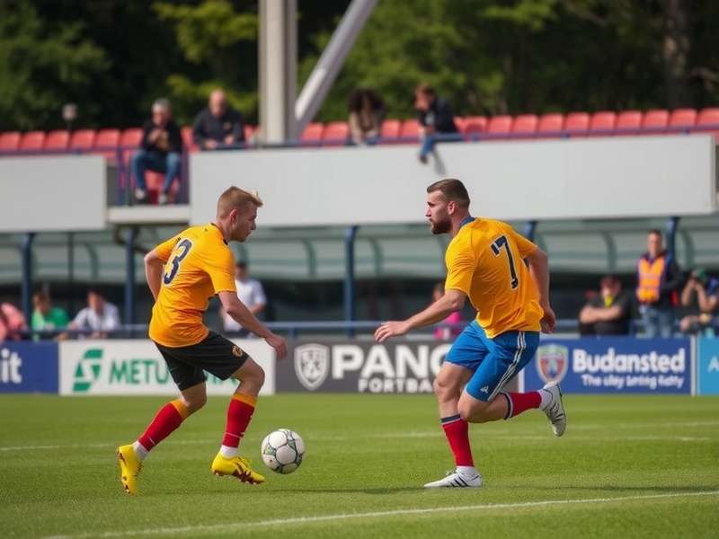 Youth football tournament action